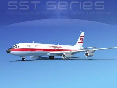 Boeing 707-320 SS Richrads Aviation 3D model