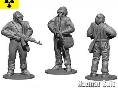 Hazmat suit 3D print model