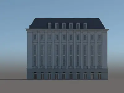 Modern City Building 003 3D model