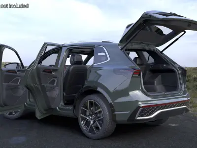 Volkswagen Tiguan 2024 Green 3D model