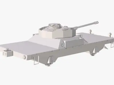 Tank Low Poly 3D model
