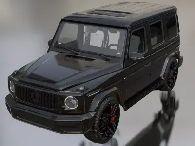 Mersedes-Benz G63 AMG Low-poly 3D model