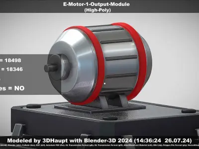 E-Motor-1-Output 3D model