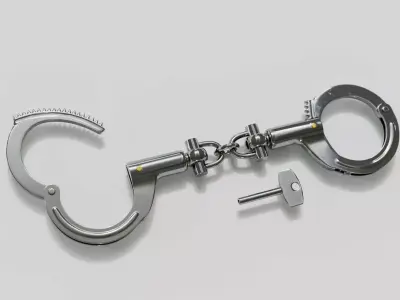 Chinese Police Handcuffs 3D model