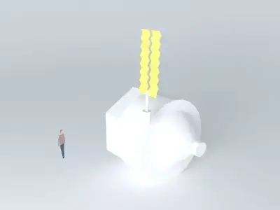 Mir space station Pt 2 Kvant 1 Free 3D model