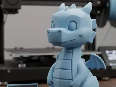 Dragon base 3D print model Free 3D print model