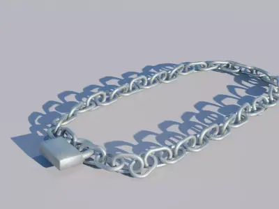 Metal chain 3D model