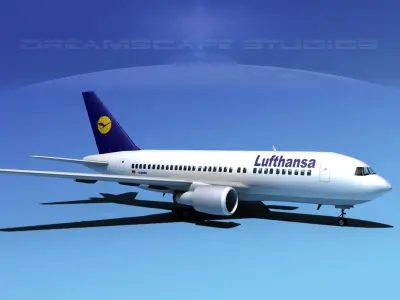 Boeing 767-200ER Lufthansa 3D model