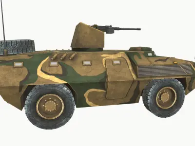 FIAT 6614 Low-poly 3D model