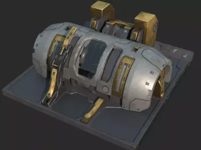 Future Sci-Fi Matter Generator 3D model