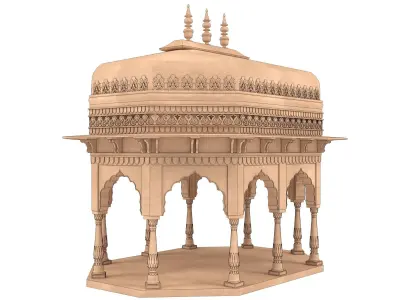 Indian Palace Dome 3D model