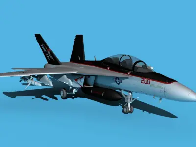 Boeing FA-18F Super Hornet V20 3D model