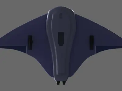 Mantajet jet plane 3D print model