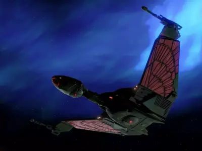 Klingon Bird of Prey - Brel Class Low-poly 3D model