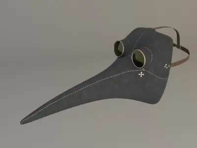 Plague Doctor Mask 3D model
