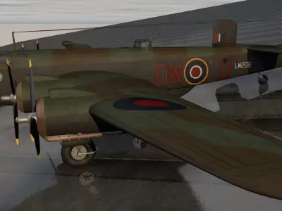 Handley Page Halifax Mk-3 3D model