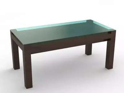 table with glass top Free 3D model purchase