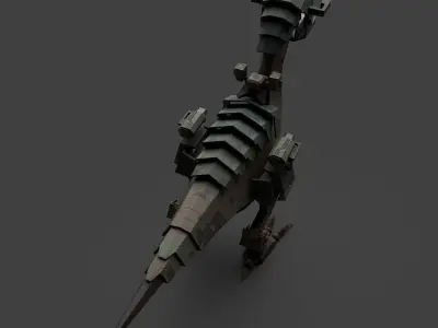 Dinosaur Robo Low-poly 3D model