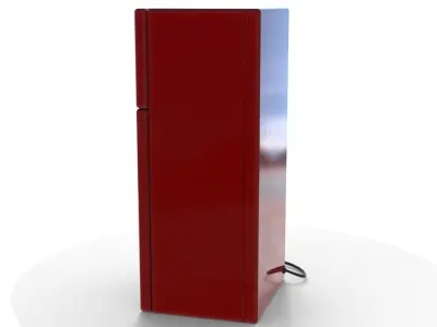 3D Toons Fridge Model Free low-poly 3D model