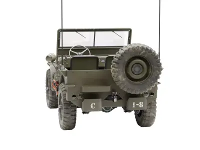 Jeep Willys MB Low-poly 3D model