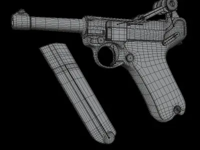 Luger P08 Parabellum 3D model