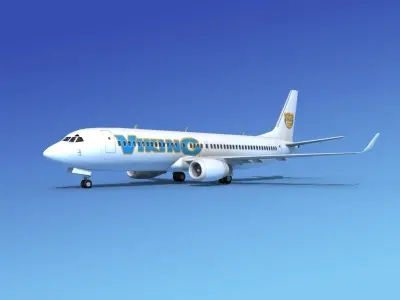 Boeing 737-800ER Viking 3D model
