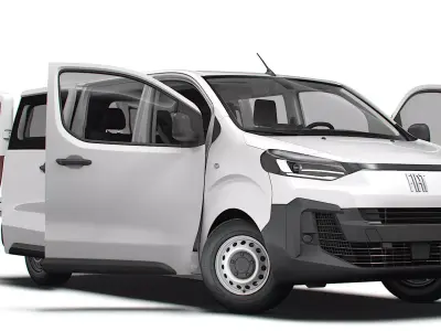 Fiat e Scudo CombiVan L3 HQ Interior 2024 3D model