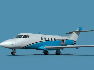 British Aerospace 125 Dominie V02 3D model
