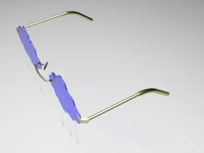 Snowfall Sunglasses 3D model