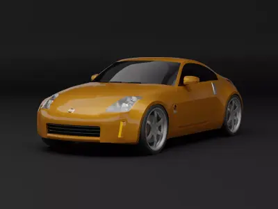 Nissan 350Z Free low-poly 3D model