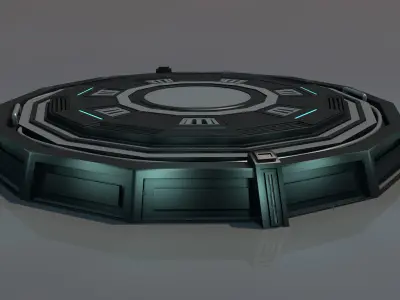 Landing platform 3D model