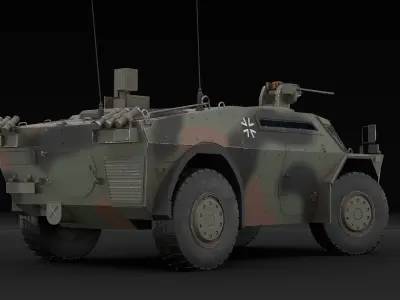 Fennek military vehicle 3D model
