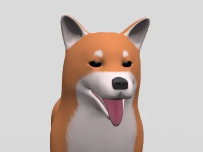 DOG -Shiba dogs Free 3D model