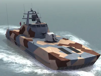 HNoMS Skjold Corvette 3D model