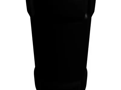 Tactical Knurled SciFi Component Low-poly 3D model