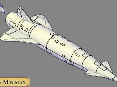 Avro Blue Steel Victor variant for single display 3D print model