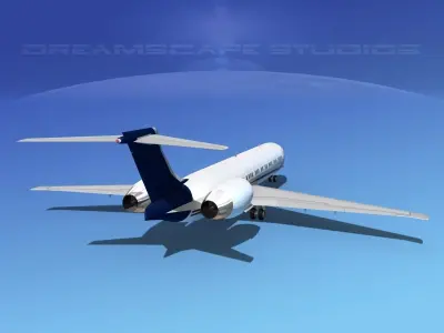 McDonnell Douglas MD-87 Corporate 5 3D model