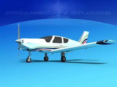 Socata TB-20 Trinidad V01 3D model