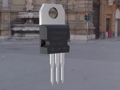 Mosfet Transistor 3D model