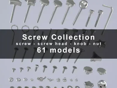 Screw Collection 3D model