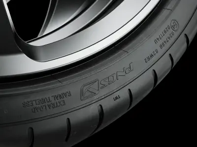 Pirelli PZ4 305 30 R20 Rear 3D model