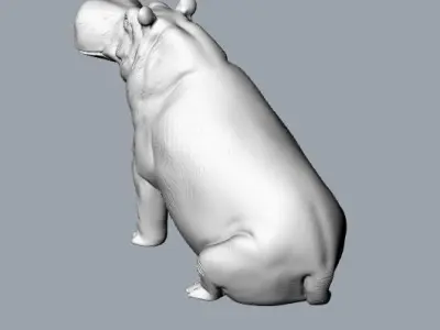 hippopotamus Free 3D model