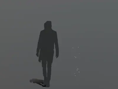 FeatherShootDown 30 Low-poly 3D model