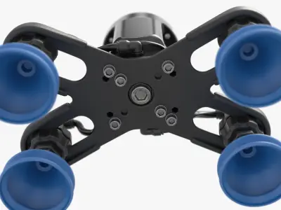 Vacuum Gripers Robotiq 4 Suction Caps 3D model