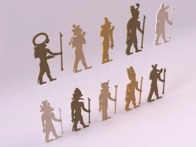 Egyptian Symbols - 023 Low-poly 3D model