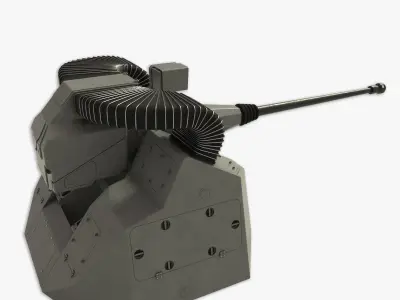 30MM Marlin WS rapid naval gun 3D model 3D model