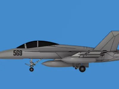 Boeing EA-18G Growler 3D print model