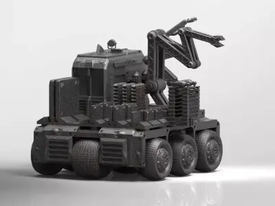 OCRV sci fi repair vehicle  3D print model
