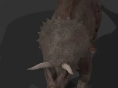 The PURE Jurassic Park Triceratops - 3d model 3D model