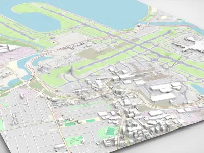 Sydney Kingsford Smith International Airport Australia 3D model